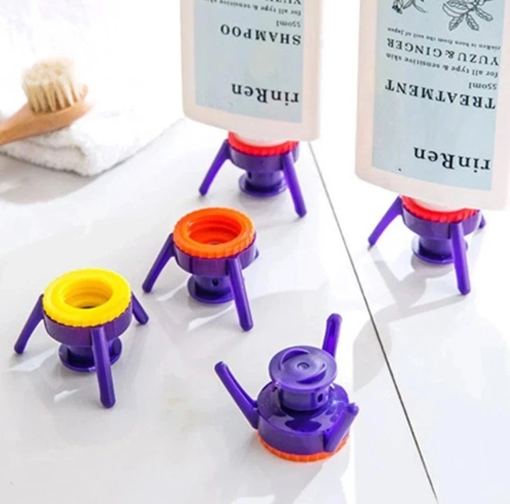 3-Pack Bottle Emptying Kit Dispenser Cap for Shampoo Lotion Conditioner Pump Top