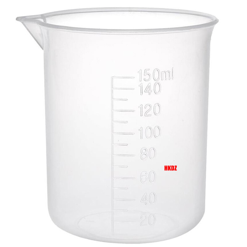 20-500ml Small Plastic Measuring Cup Transparent Jug Pour Spout Lab Beaker Tool