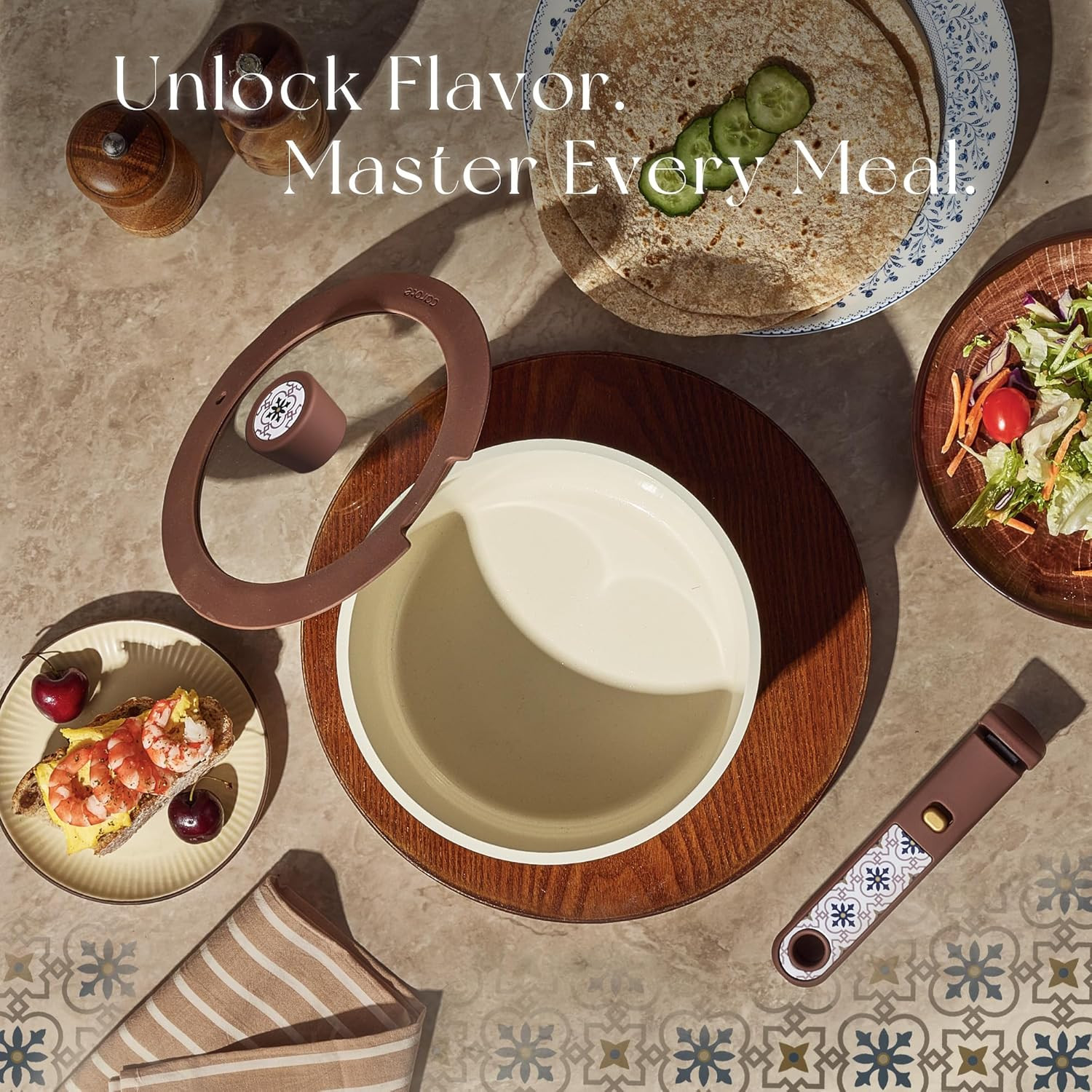 19-Piece Non-Stick Ceramic Cookware Set – Induction & Oven Safe, PFAS Free
