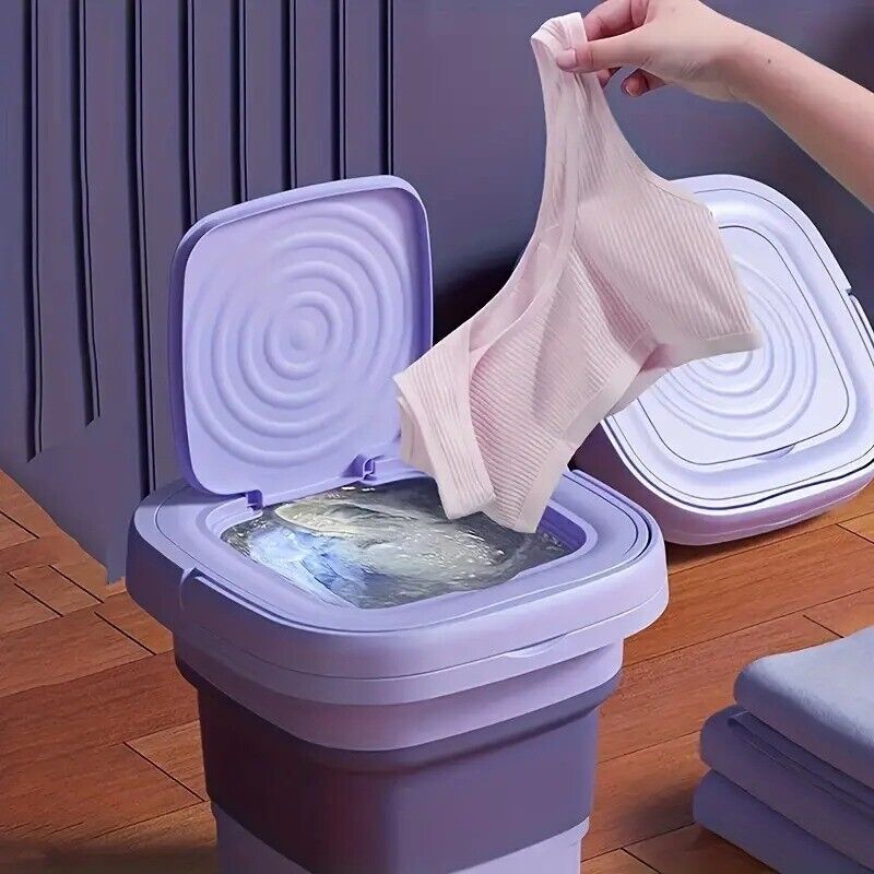 Portable Washing Machine Mini Washer Foldable Washer and Spin Dryer Small Travel