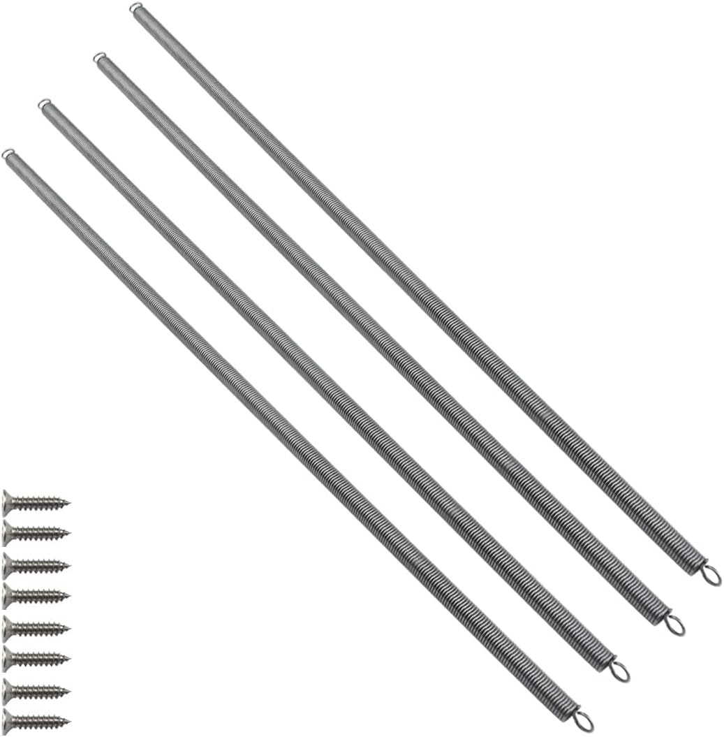 12Inch/30Cm RV Screen Door Spring Closure Kit, 4Pcs Stainless Steel Self Closin