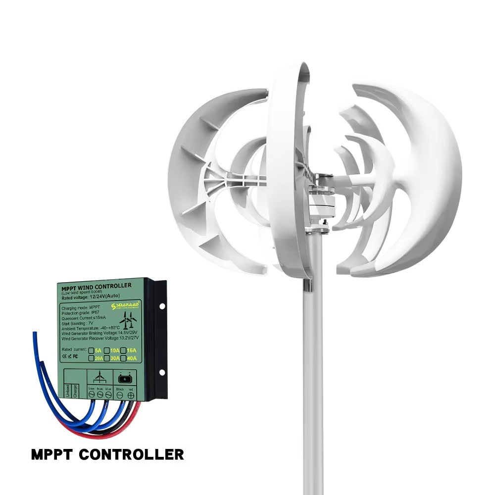 5000W Vertical Wind Turbine Small Windmill Free Energy 12V 24V 48V 220V Farm