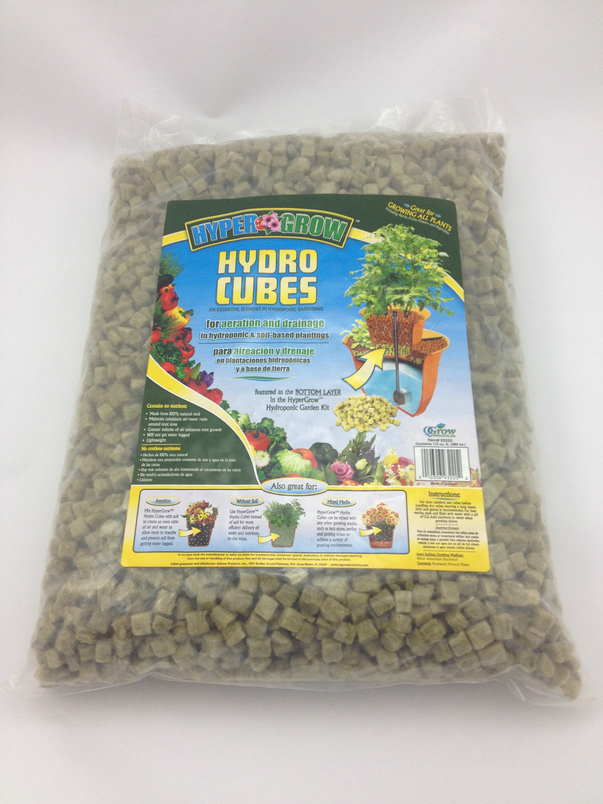 Hydroponic Grow Cubes – Rockwool medium, 1-2/3 Cubic Foot for Grow Box