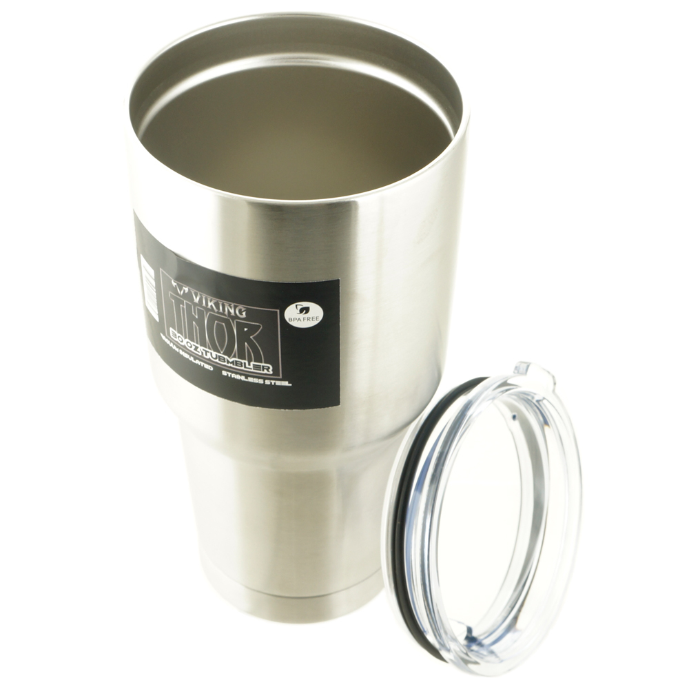 Viking 18/8 Stainless Steel Tumbler Cup 30oz Tumbler with BPA Free Lid