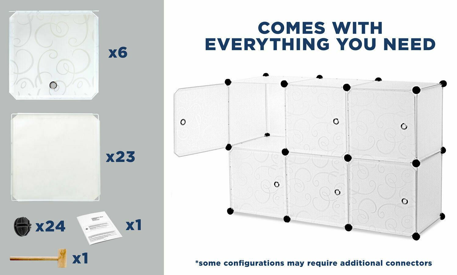 Work-It! Cube Storage Organizer – 6 Cubes