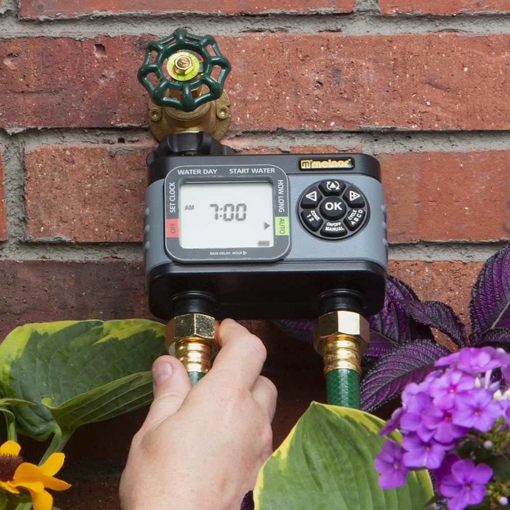 2Zone Digital Water Timer for Efficient Garden Irrigation Control