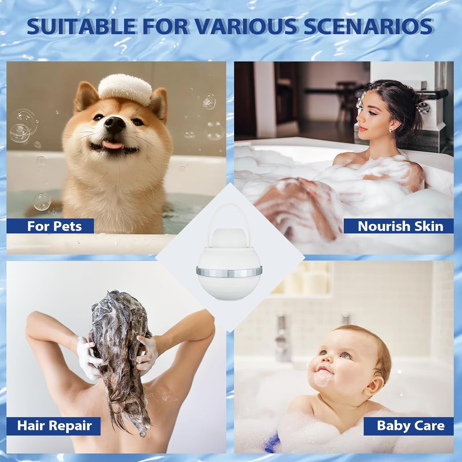 Bath Filter 8 Stages Bath Water Filter Bath Flter Tub Removes Lead Chlorine New