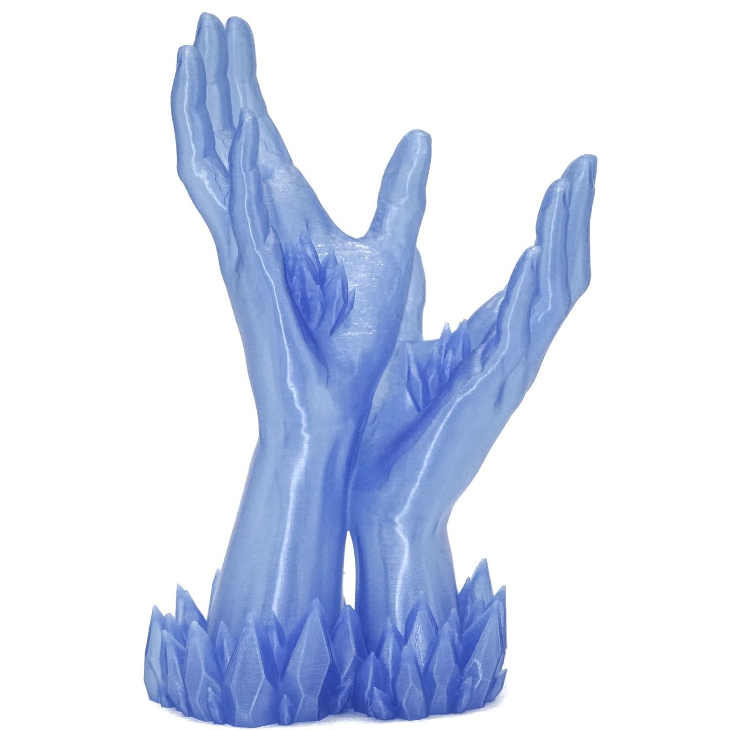 1.75mm PLA Basic Filament Transparent Blue with Glitter High Speed 3D Printer…