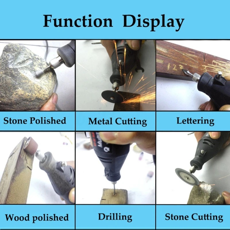 40pcs Mini Electric Drill Multi Rotary Tool Accessories Grinding Polishing Kits