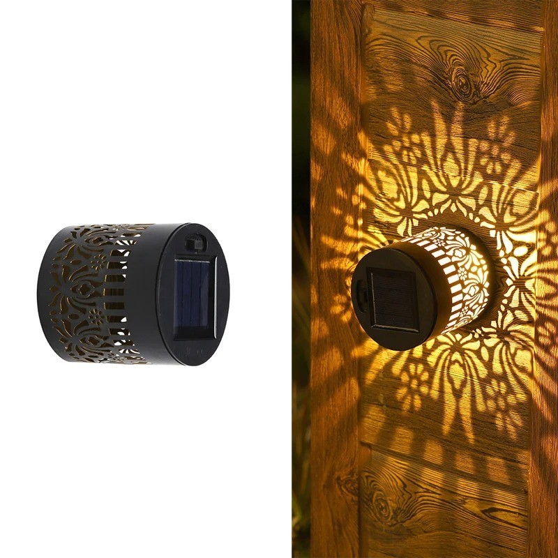7 Color Solar Mandala Mosaic Lights Outdoor Solar Fence Decor Lamp