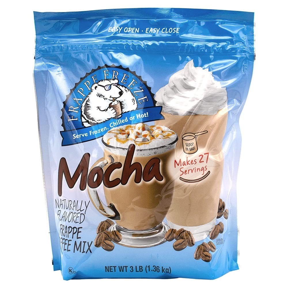 DaVinci Gourmet Frappe Freeze Coffee Mix, Mocha, 3 Lb Bag, 27 Servings