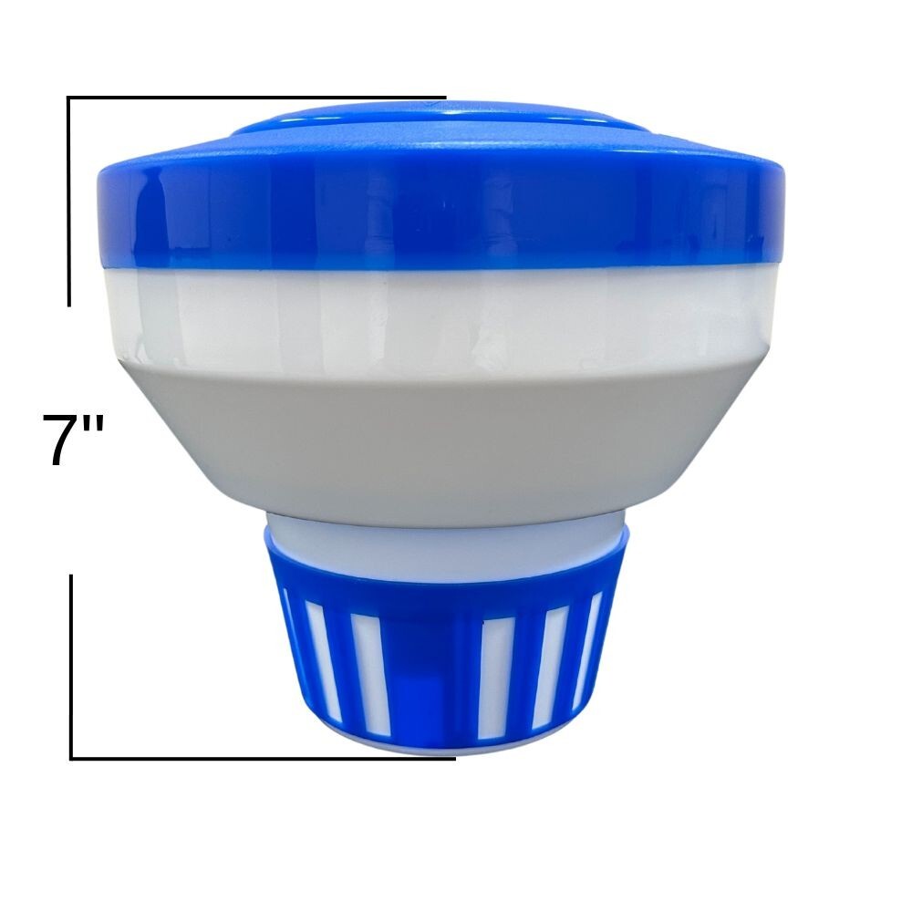 Pool/Spa Chlorine Tablet Dispenser Floater for 1″ or 3″ Tablets (12 Pack)