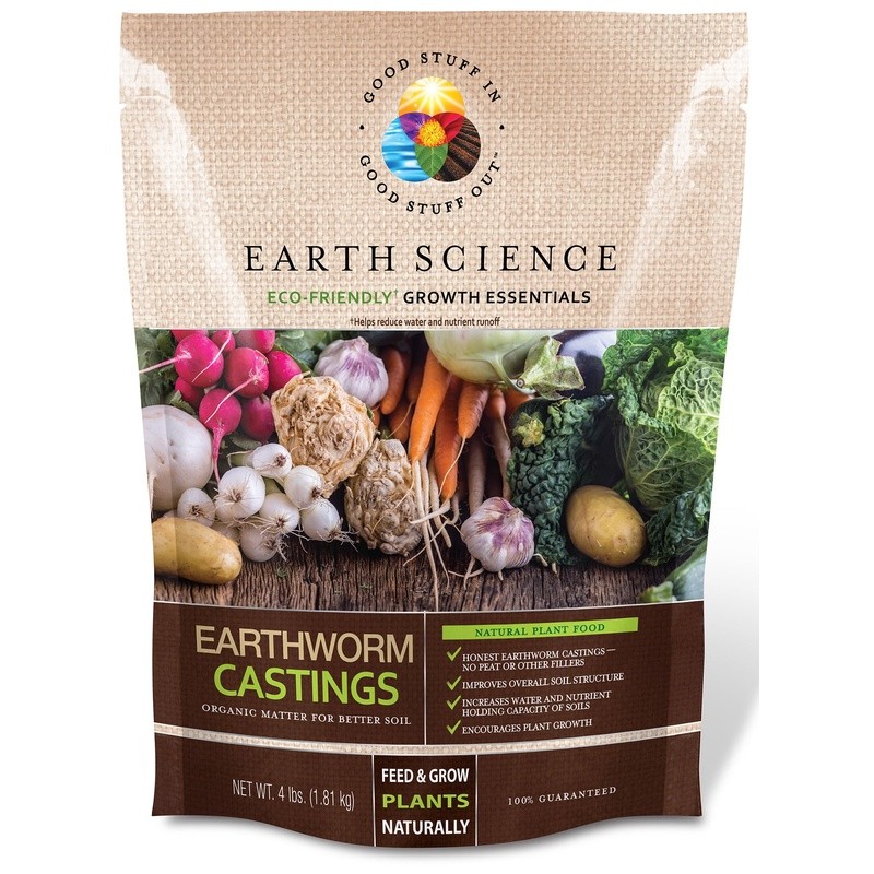 Natural Worm Castings Organic Fertilizer Soil Enhancer 4lb Improve Plant Growth