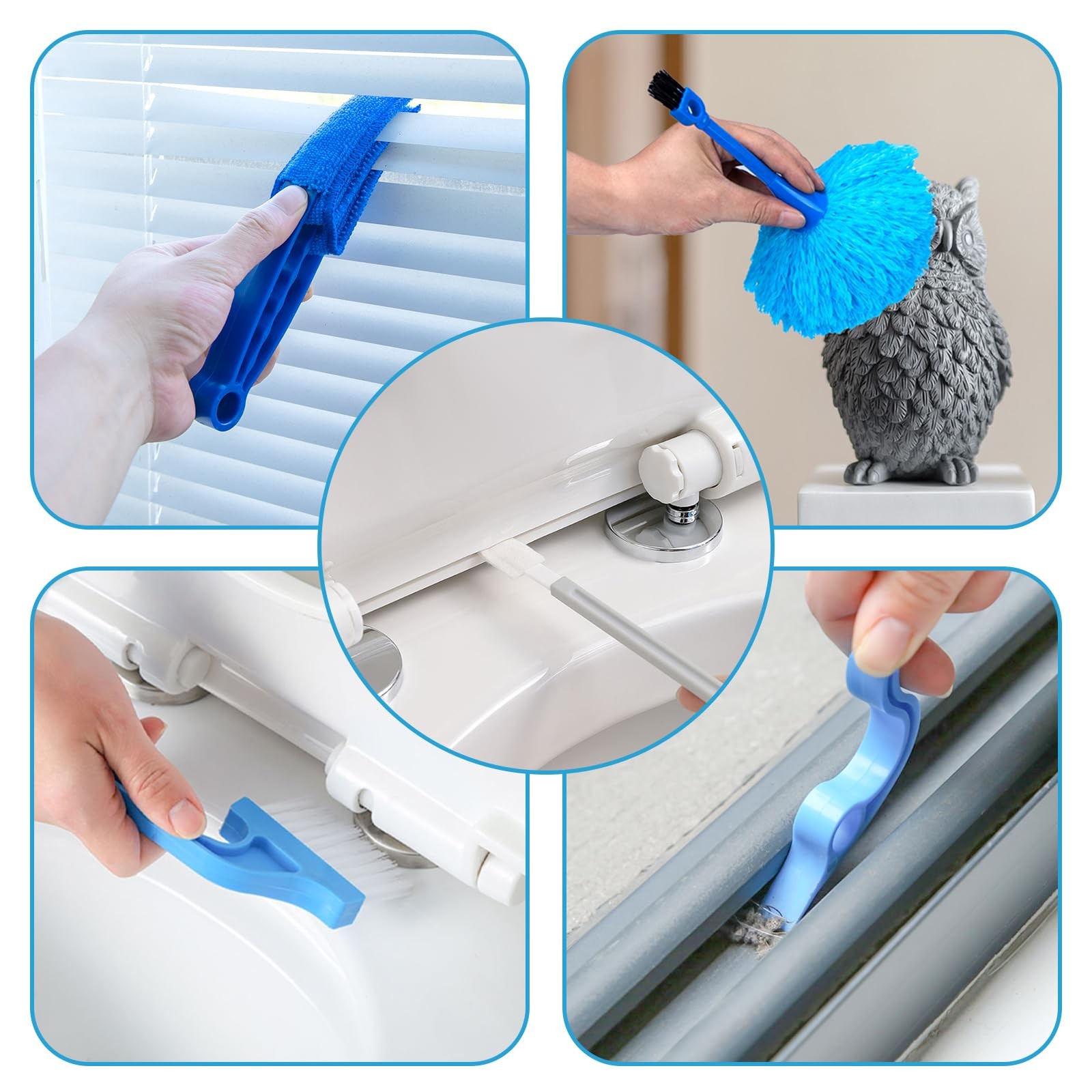 Microfiber Duster Kit 27pcs with 30 to 100 Inches Extension Pole and Wall