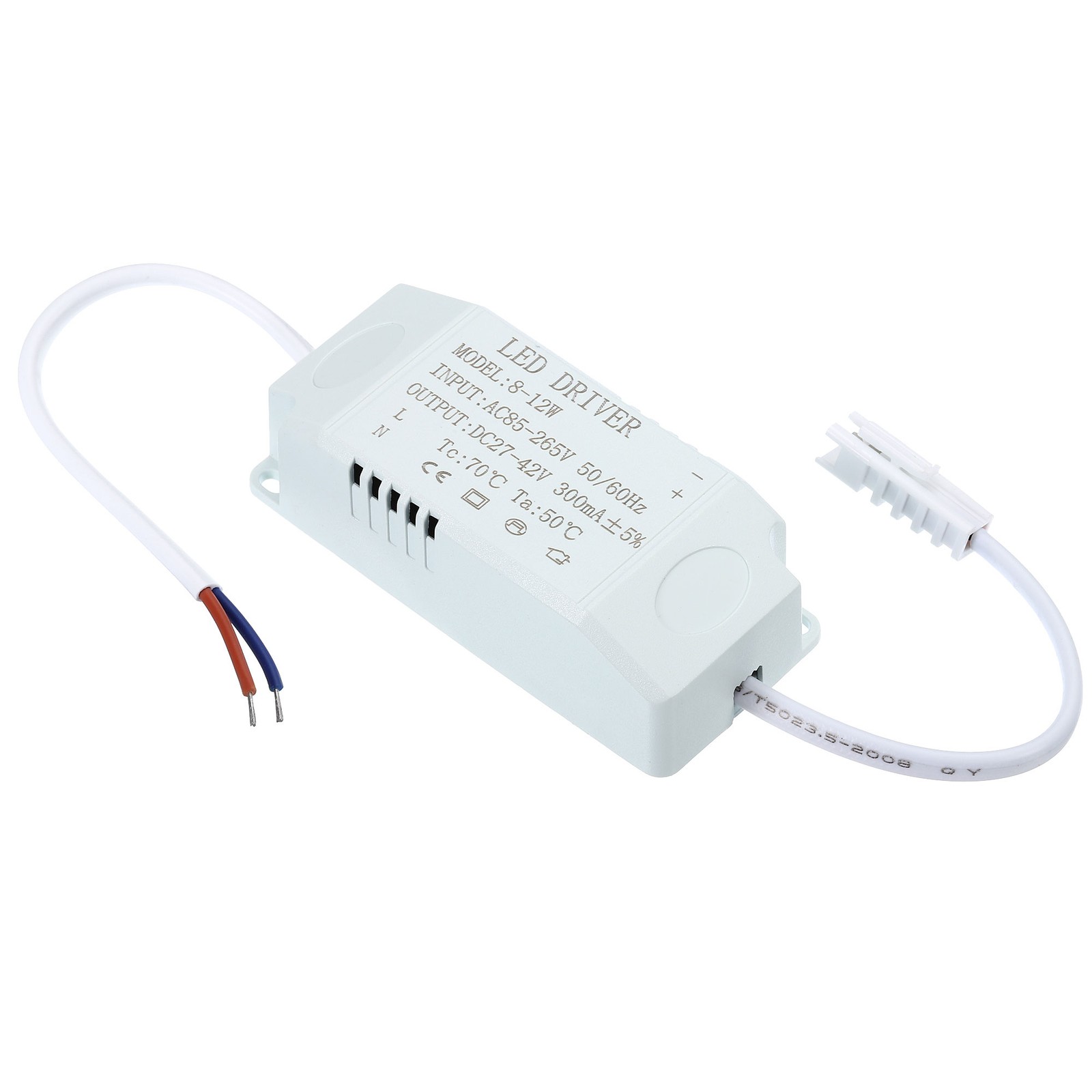 3pcs 8-12W 300mA LED Driver AC 85-265V Output 27-42V DC Male Connector