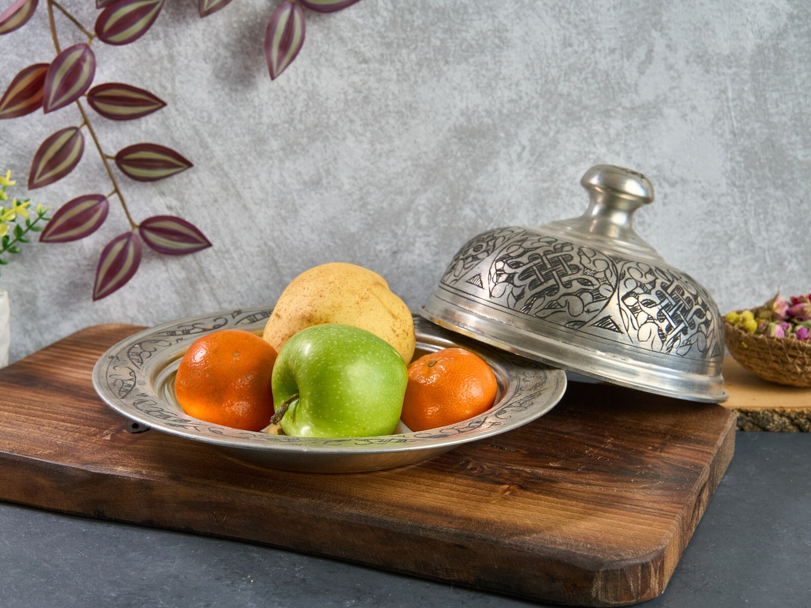 Turkish Copper Serving Plate, Serving Plater, Serving Dish, Copper Dinner Plate