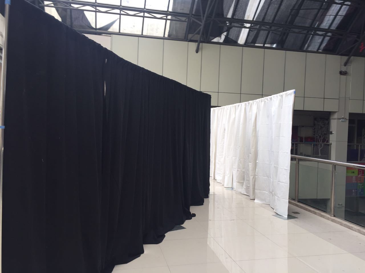 ADJUSTABLE QUICK BACKDROP KIT 10 FT TALL x 10FT-50FT WIDE PIPE WITHOUT DRAPE