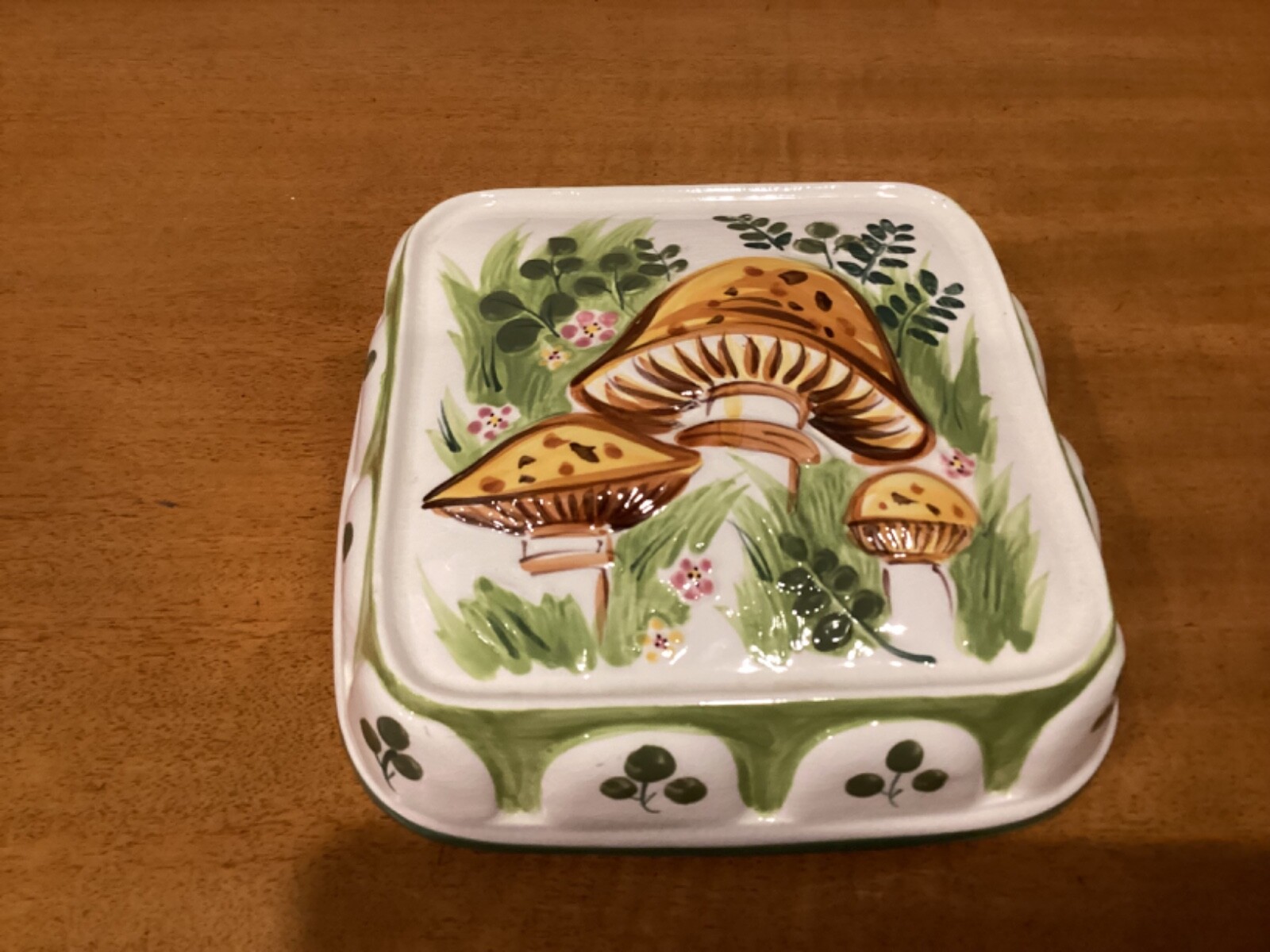 Daeware Hand Decorated Mushrooms Ceramic Wall Hanging Decor Mold Korea Vintage