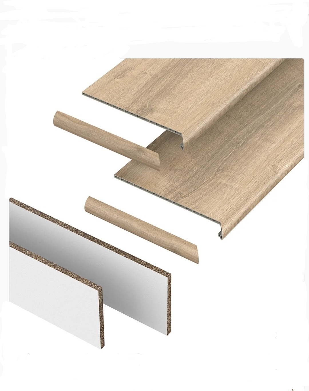 Mohawk Home Easy Install Stair Tread Kit Tudor Oak – Pack Of 2 Treads NEW