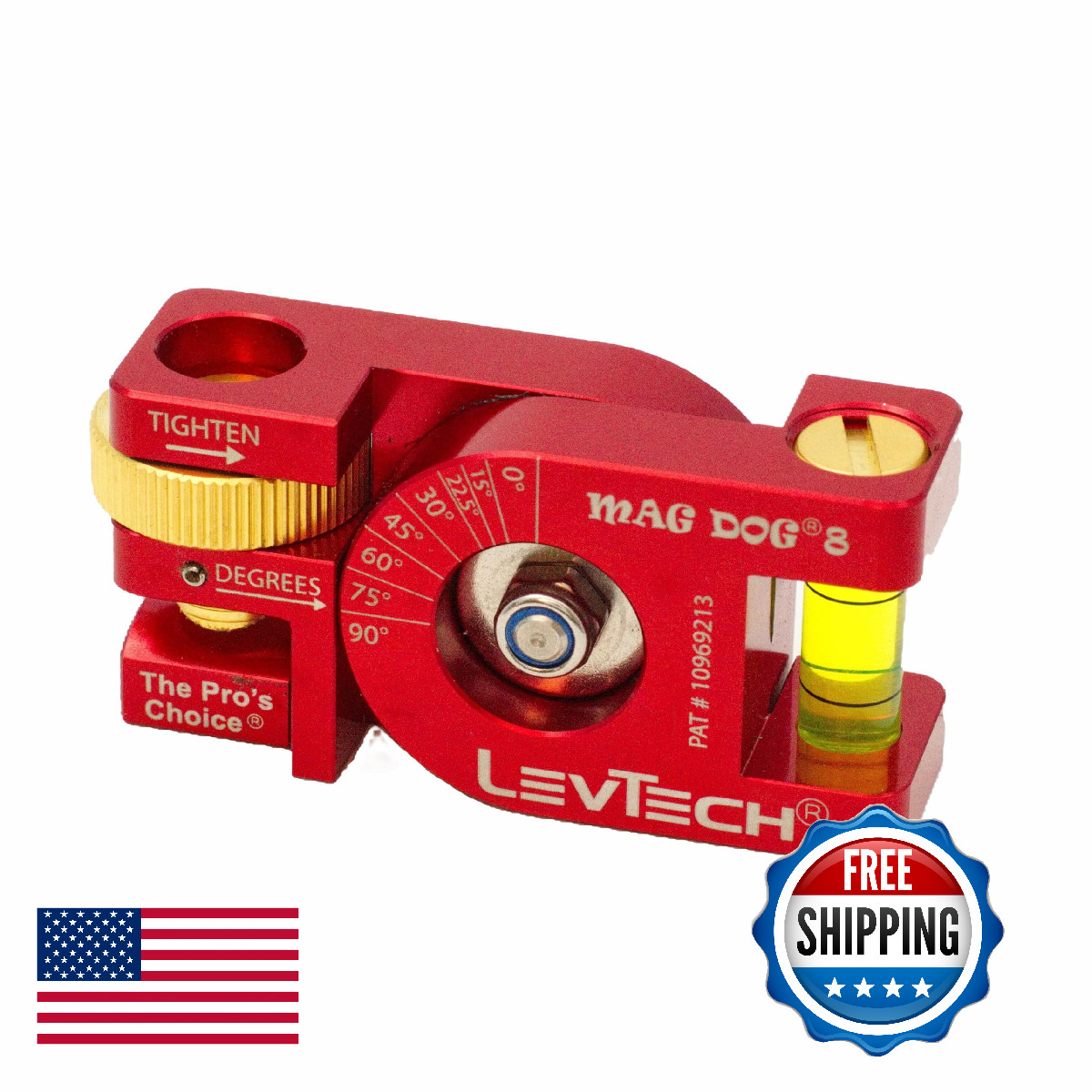 Levtech The Pros Choice Mag Dog 8 Conduit Bending Torpedo Level Kwik Klik 8