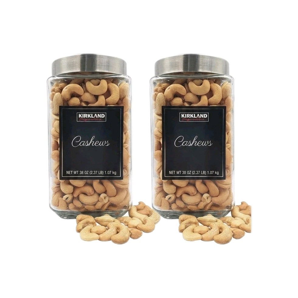 Kirkland Signature Fancy Whole Cashews Salted Roasted 38 oz 2 Pack 4.75 lb Total