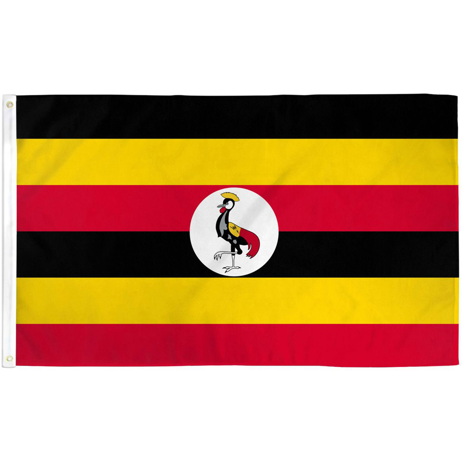 UGANDA COUNTRY 3’X 5′ POLY FLAG