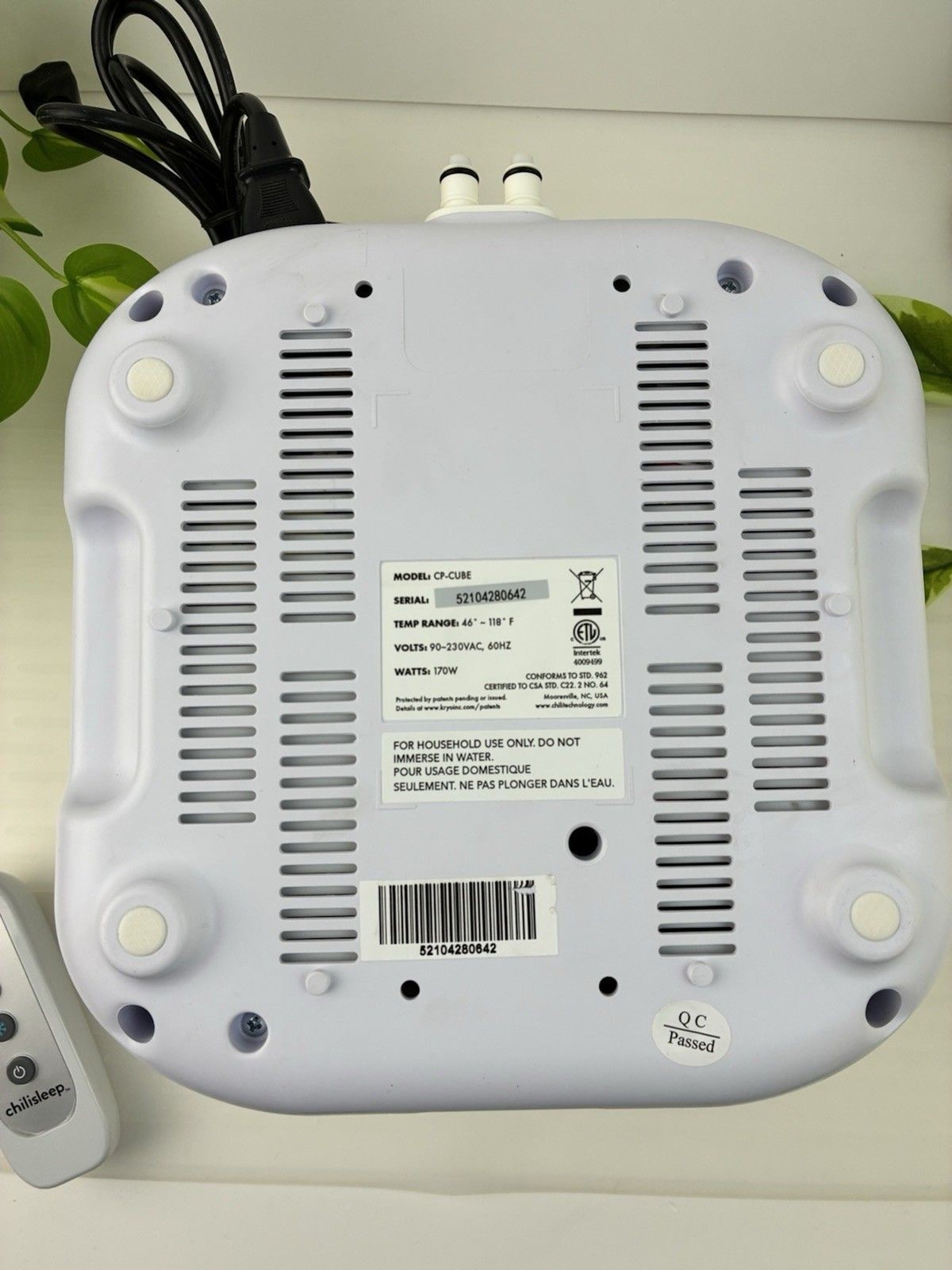 ChiliSleep Cube Sleep System – Control Unit | Power Supply | Manual Only. Tested