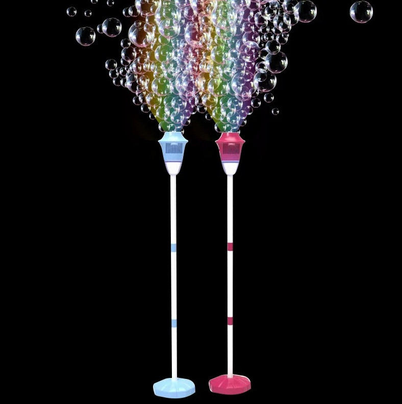 1pc Automatic Street Light Bubble Machine with LED Light for Party & Wedding