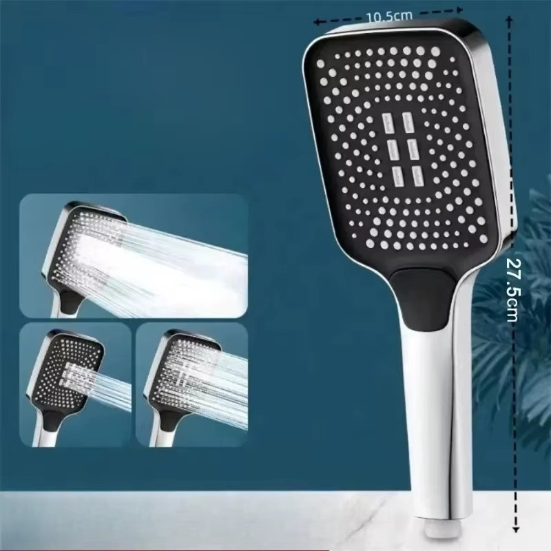 Adjustable Shower Head 3 Mode Rainfall Large Flow Showerhead High Pressure