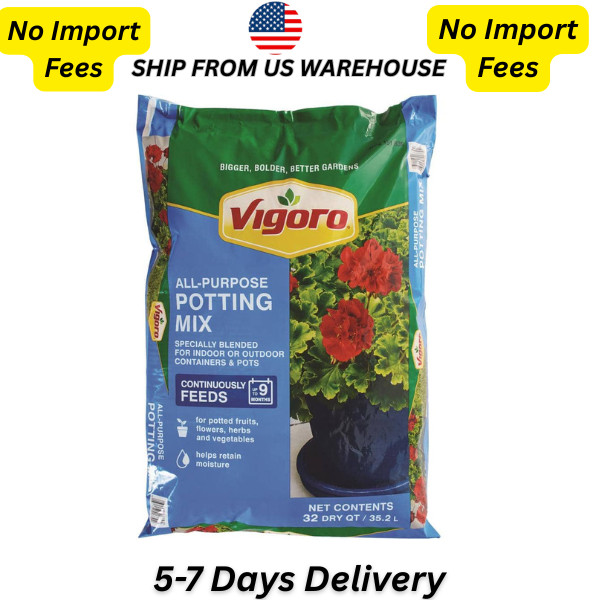 32 Qt. All Purpose Potting Soil Mix for Indoor or Outdoor Use for Fruits, Flower