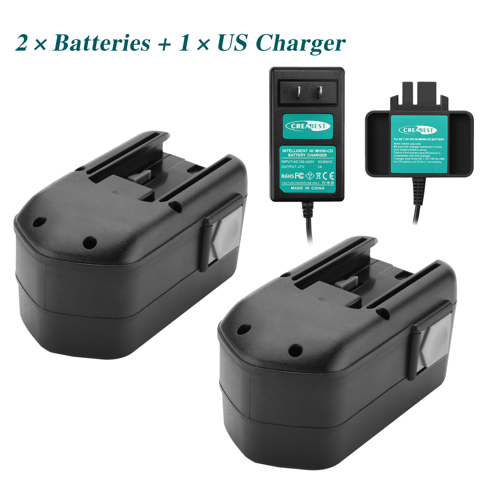 4000mAh 18V Ni-MH Battery/Charger For MILWAUKEE 48-11-2230 9079-23 48-11-2232