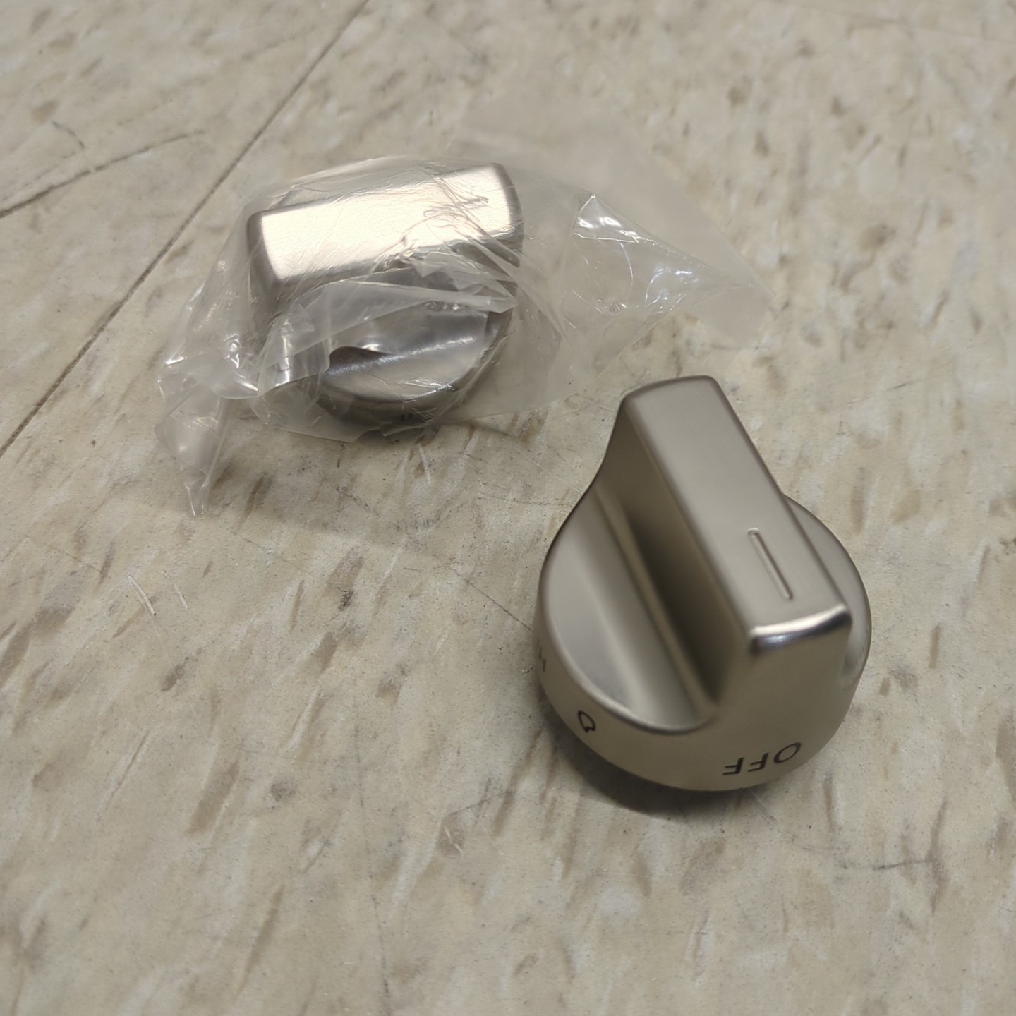 Qty 2 W11239985 Control Knob Compatible with Whirlpool Gas Ranges Replace Sliver