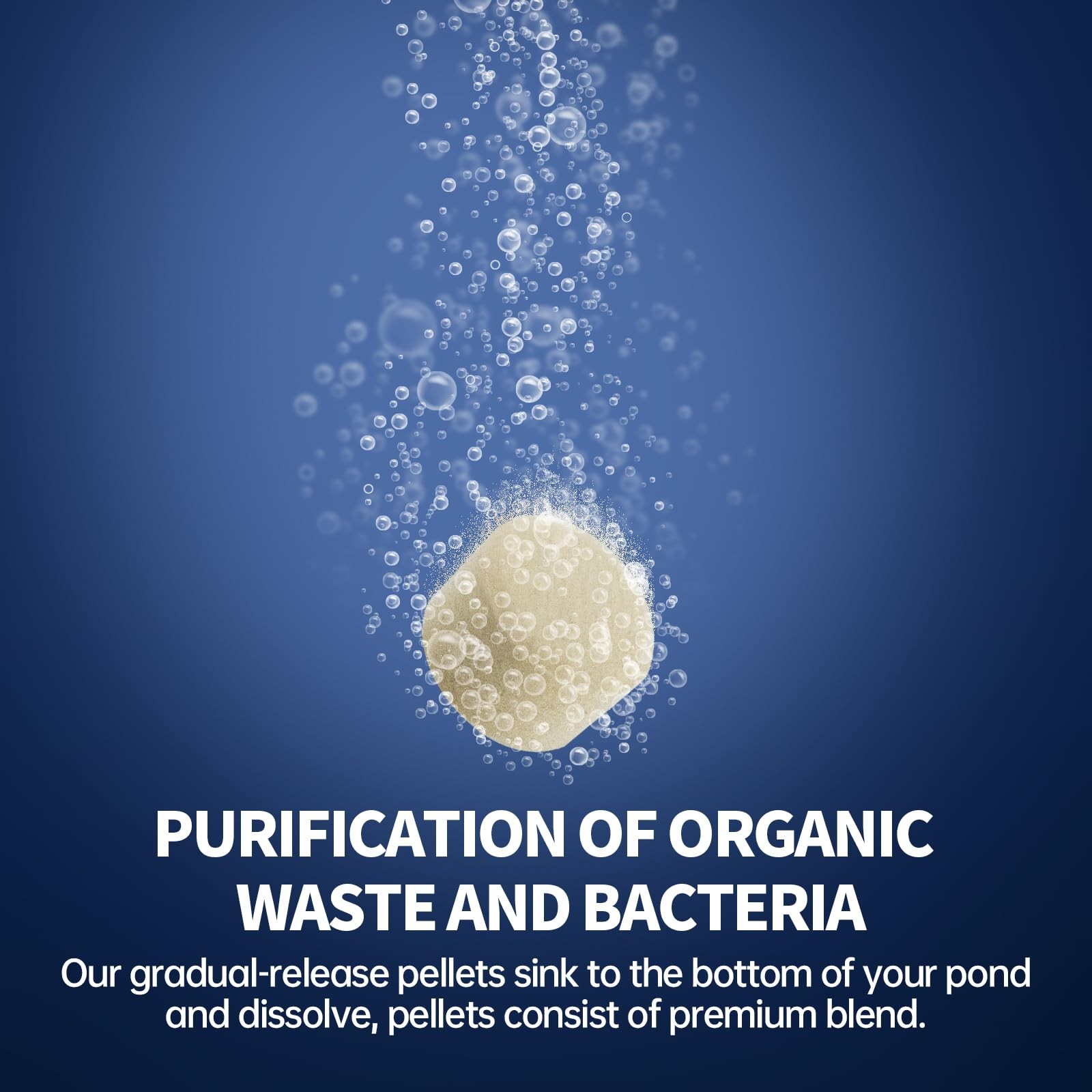 Natural Muck Sludge Tablets for Ponds & Lakes Controls Odor, Safe for Fish