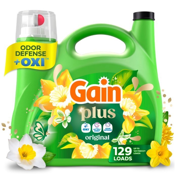 Gain Plus Liquid Laundry Detergent Original Scent 170 oz 129 Loads