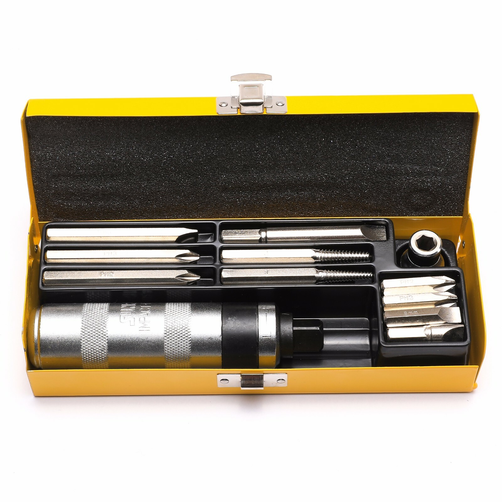 12pcs Automotive Impact Drive Tool Set Hand tools Hammer Screwdriver With Box