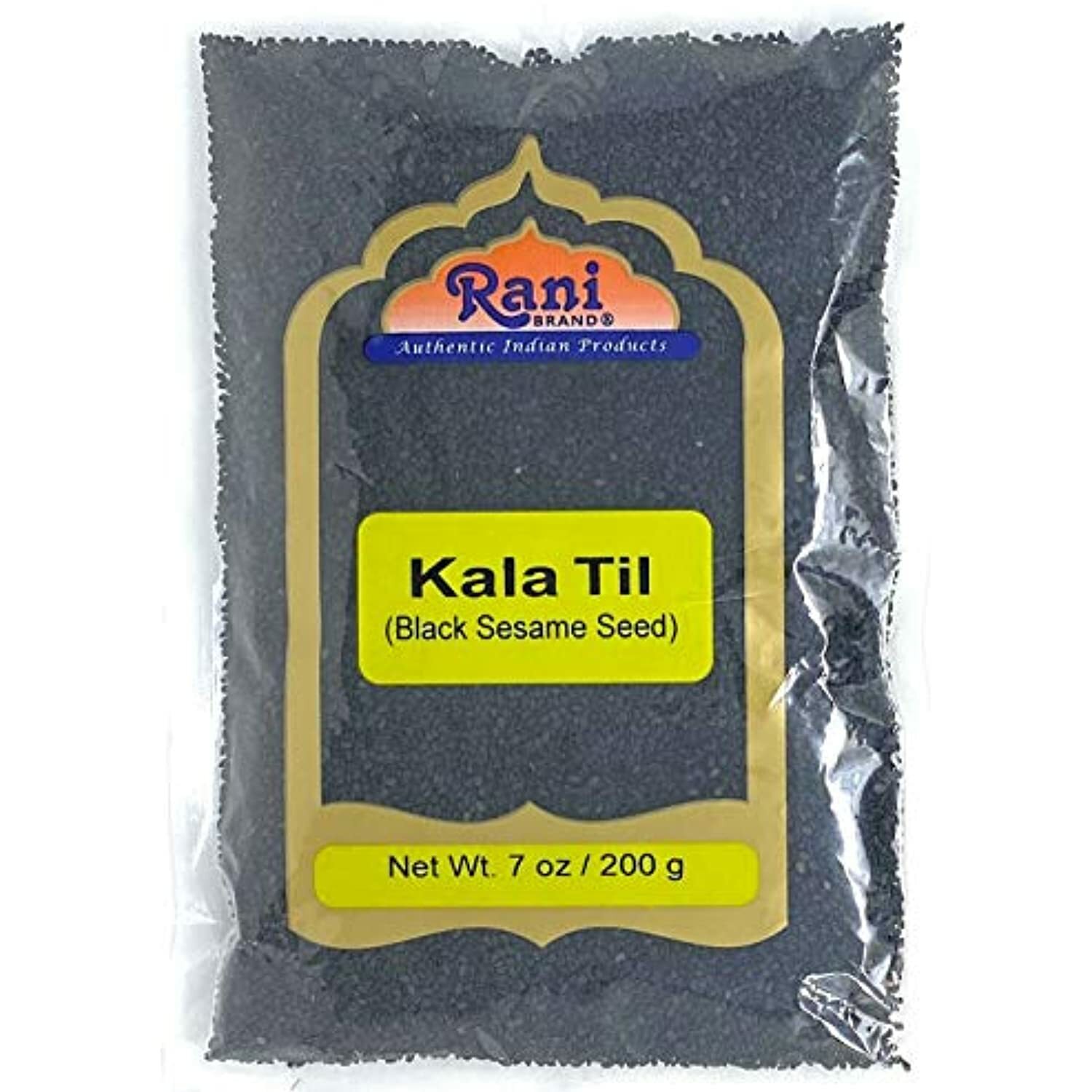 Rani Sesame Seeds Whole Black, Raw (Kala Till) 7oz (200g)