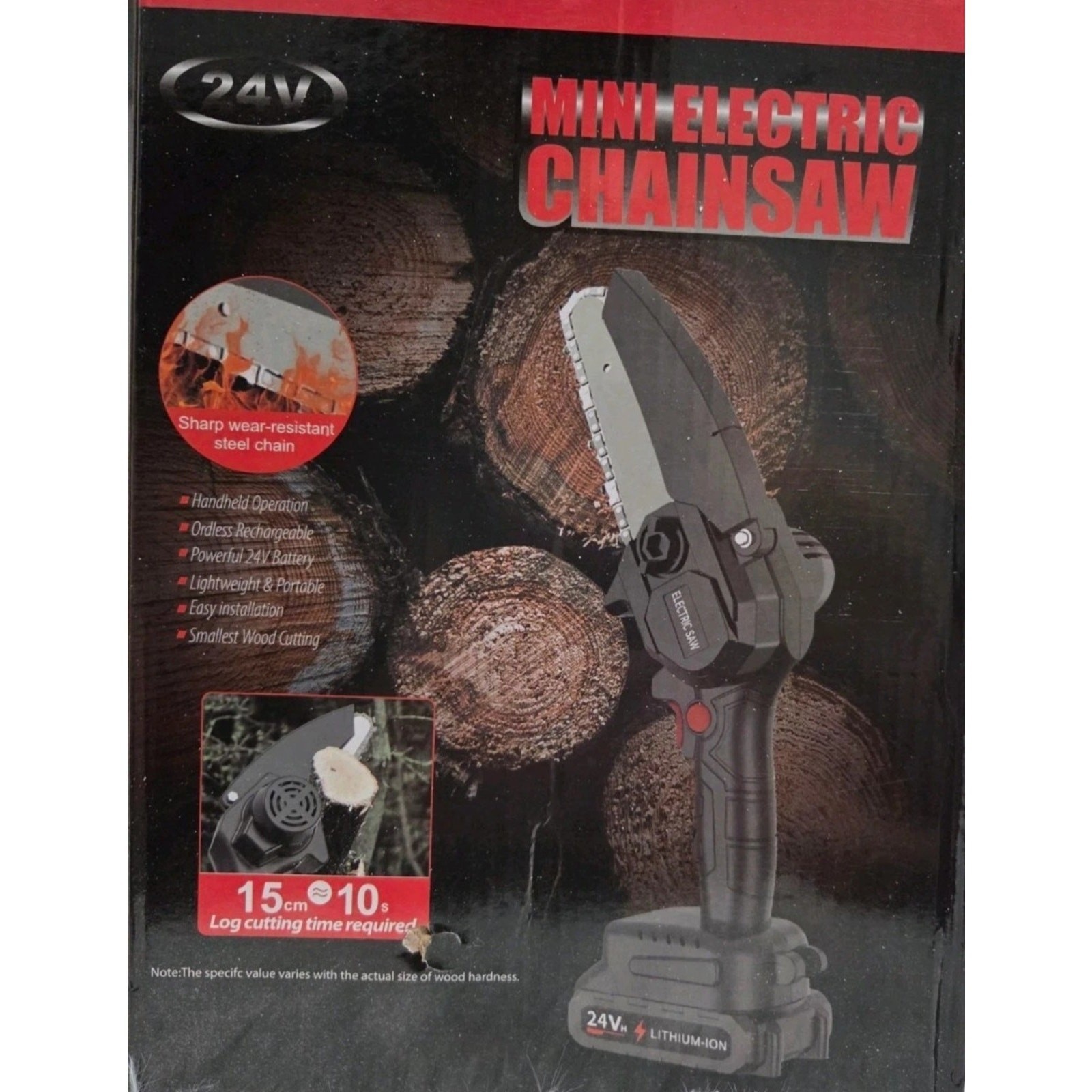 Handheld Mini Electric Chainsaw – Cordless – Variable Speed – 48V
