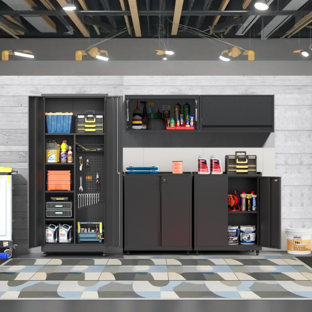 Garage Cabinet Units Storage System Tool Boxes Set Workshop Storage Cabinet Set