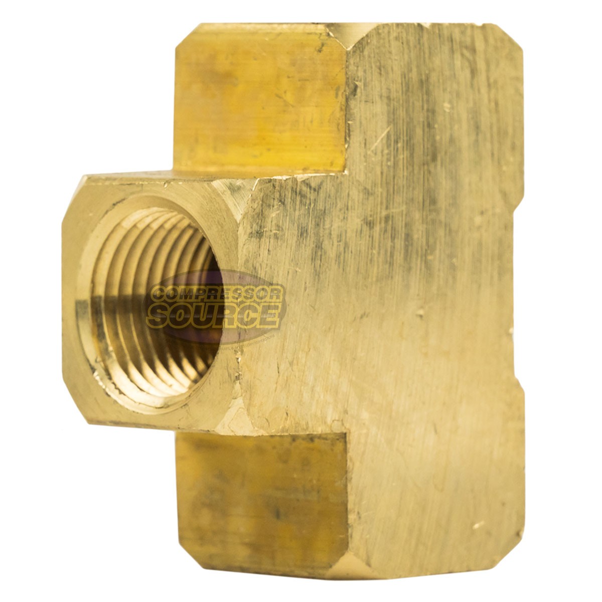 1/2″ NPT Female Solid Brass Union Tee T Joint Pipe Hose Connector