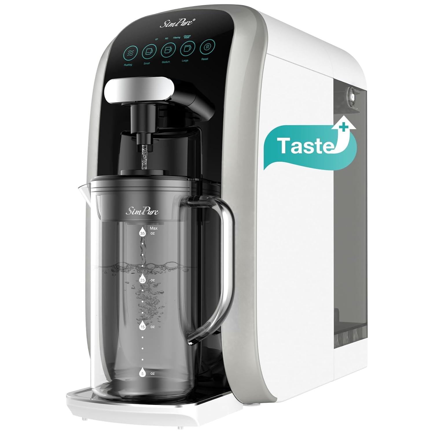 SimPure Y7T-C Countertop Reverse Osmosis Water Filter, NSF/ANSI 58 Certified