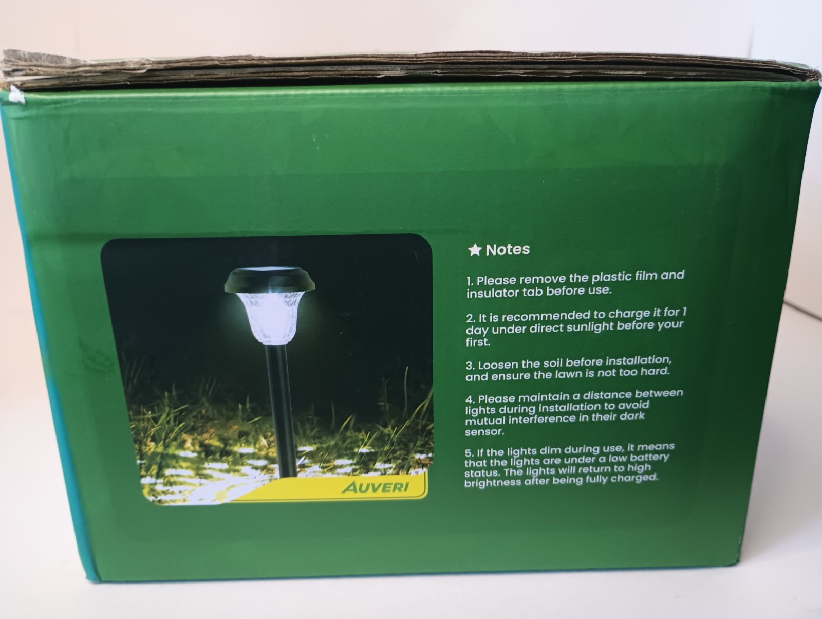 Solar Pathway LED Lights – Super Bright (Cold White) LED 10-12 Hours – 10 Pack