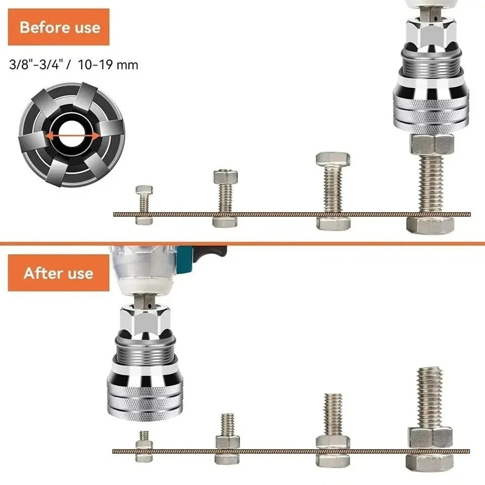 10-19mm Universal Socket Tool Adjustable Multifunction Wrench Sleeve Adapter Kit