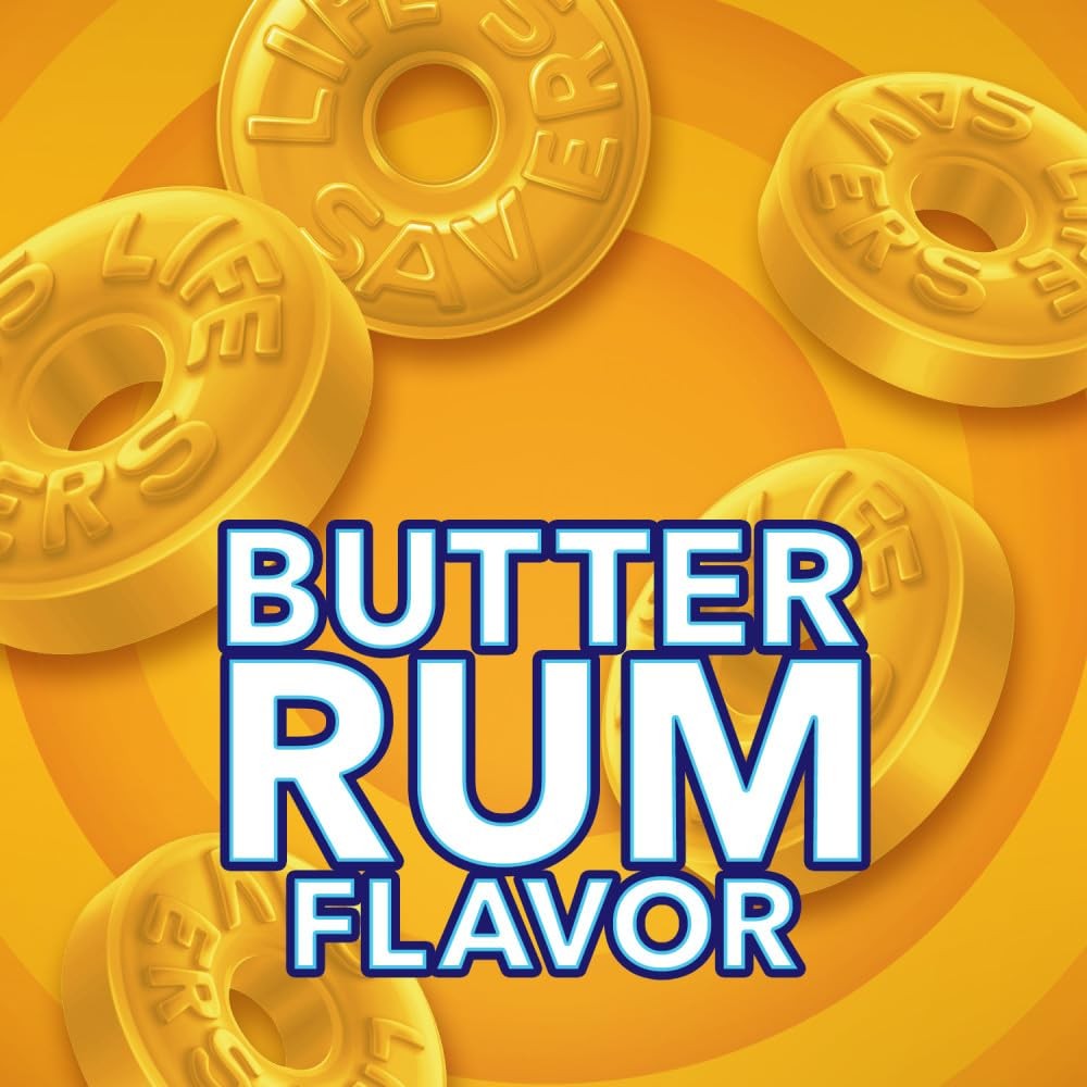 LIFE SAVERS Butter Rum Individually Wrapped Hard Candy, 14.5Ounce Sharing Siz…