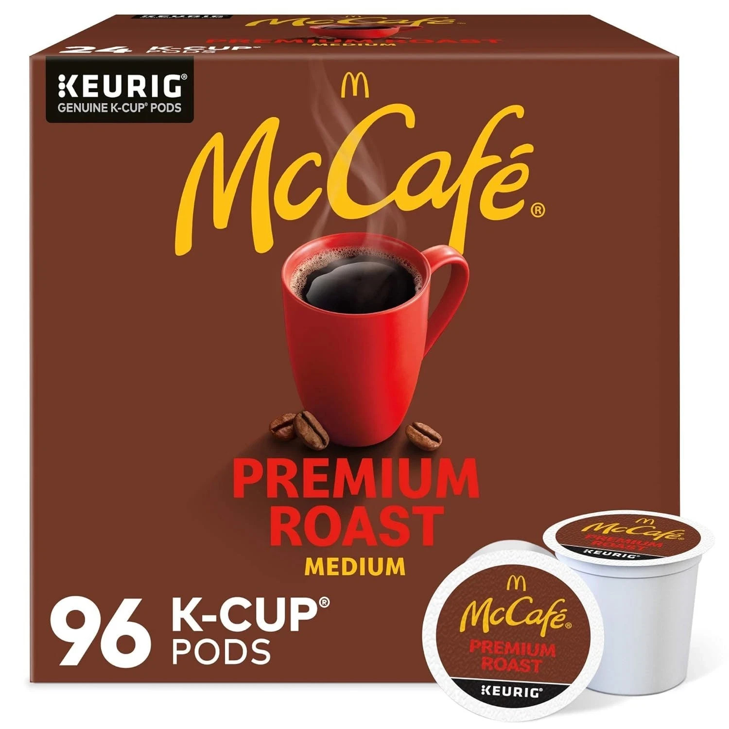 McCafe, Premium Roast Coffee, Keurig Single Serve K-Cup Pods, 96 Count