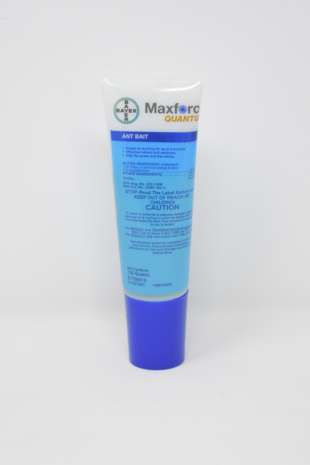 Maxforce Quantum Ant Gel Bait 120g Tube by Envu(Formerly Bayer)