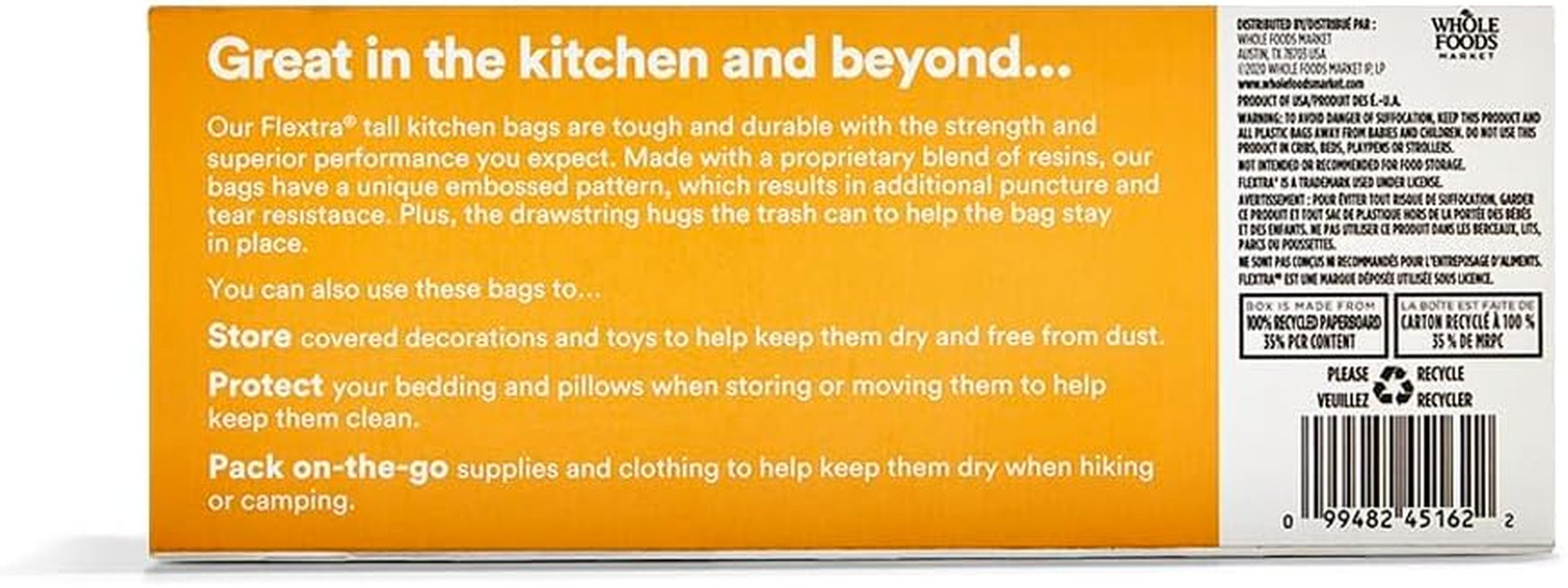 365 Everyday Value Kitchen Trash Bags 13 Gallon Drawstring