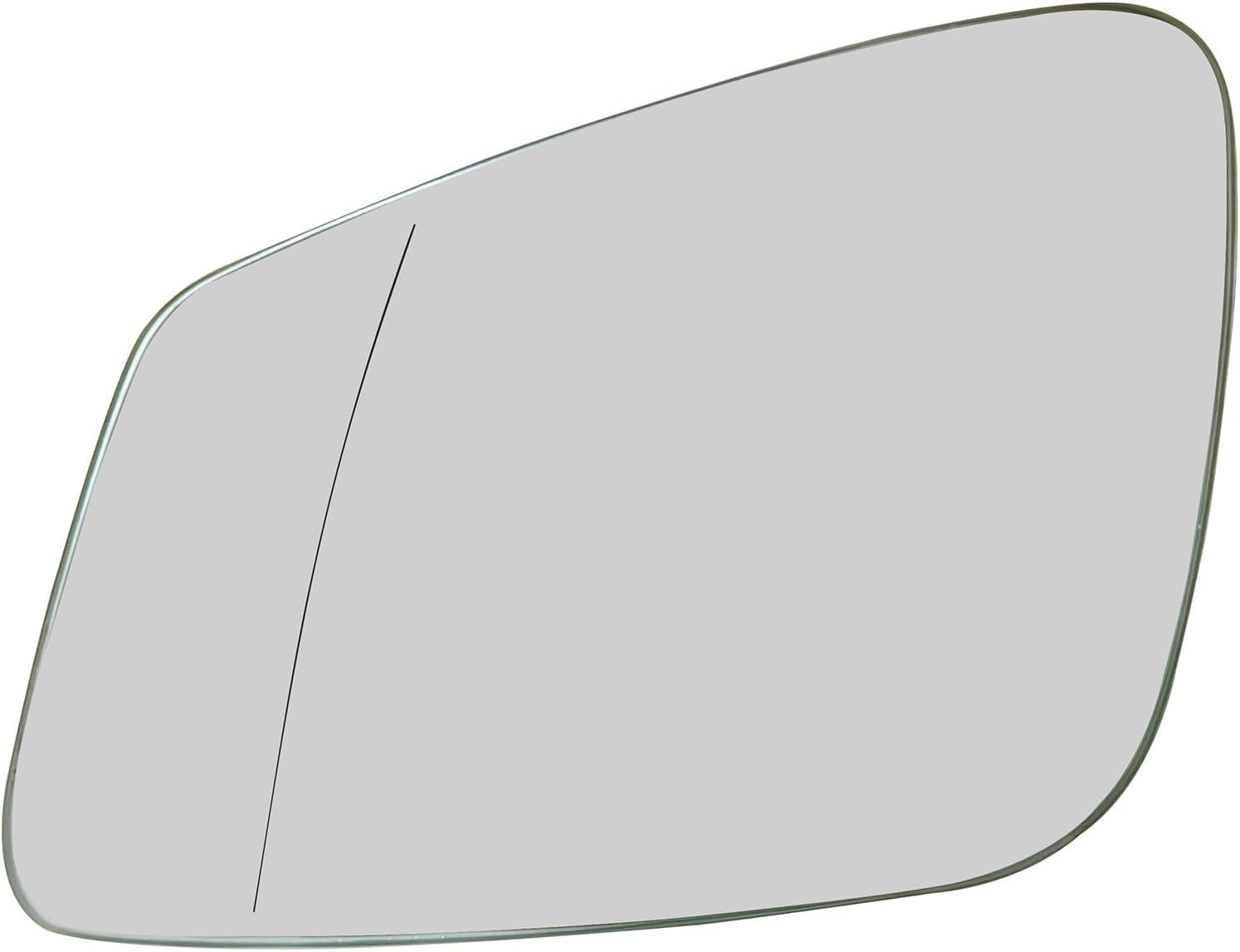 Side Door Wind Heated White Mirror Glass With Back Plate For F01 F07 F10 Left