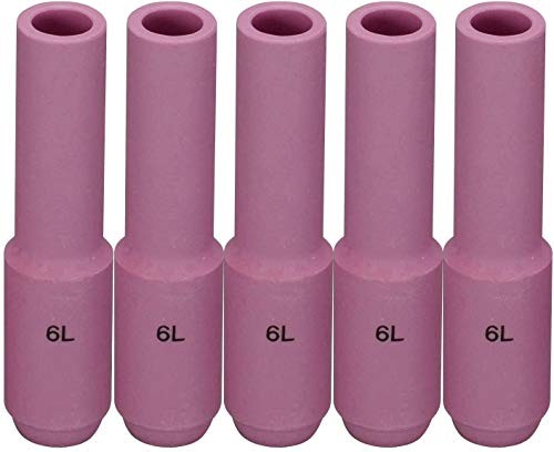TIG Alumina Nozzles Ceramic Shield Cups 10N48L #6L 3/8″ 9.5mm Fit DB PTA SR