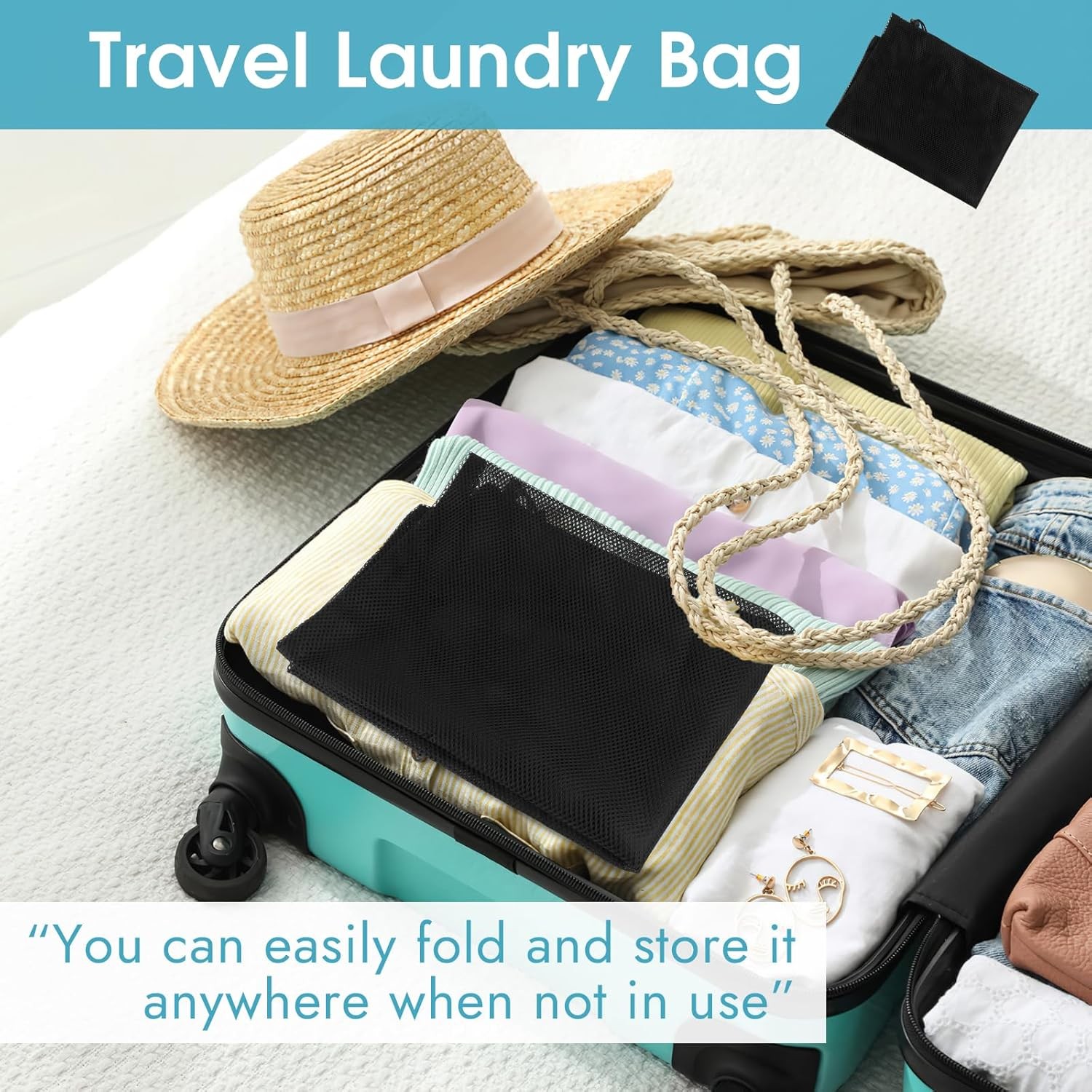 Mesh Laundry Bag with Drawstring Closure for Blouses, Socks, Stockings&Underwear