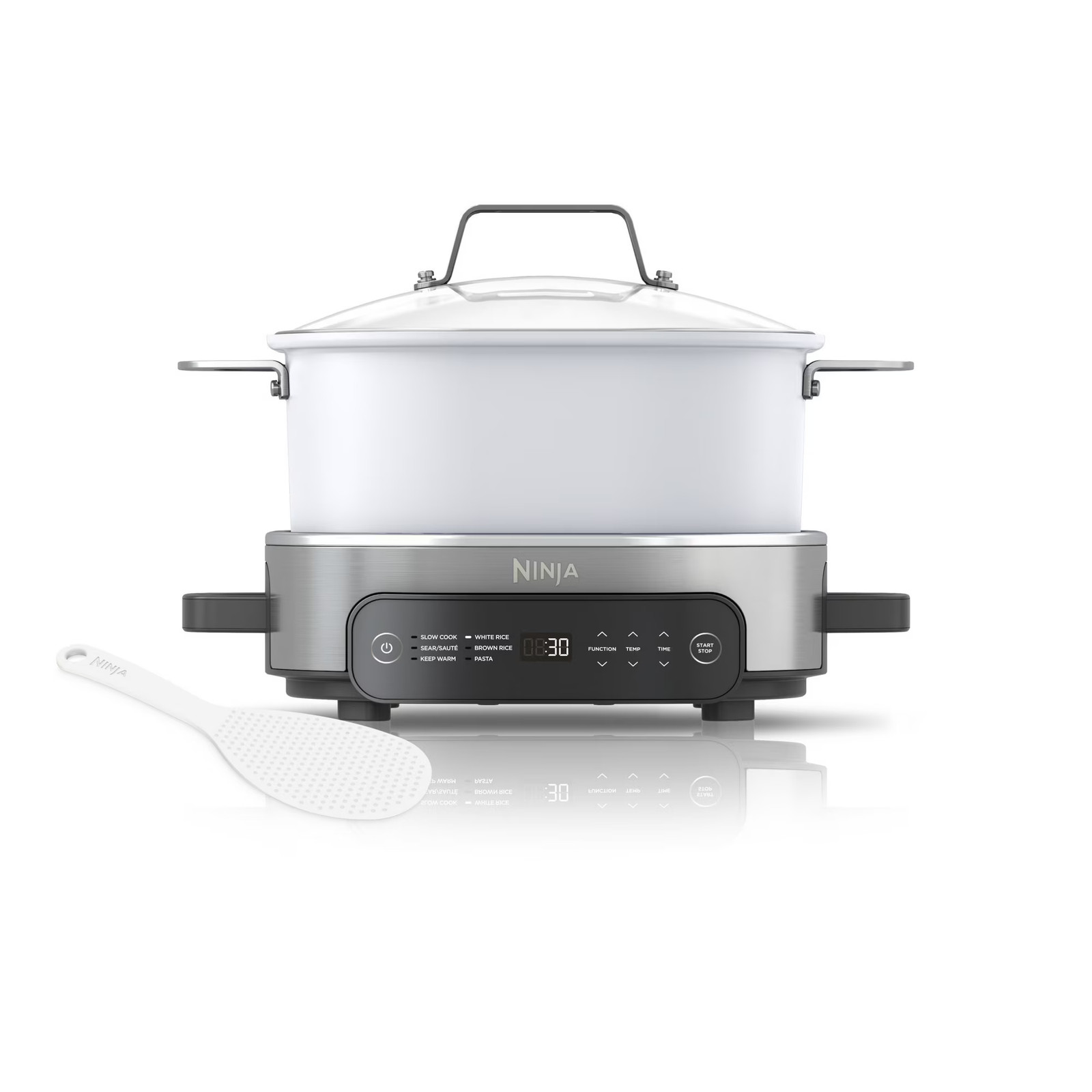 Free Shipping! Ninja Foodi 6.5 qt Everyday PossibleCooker Stainless Steel White
